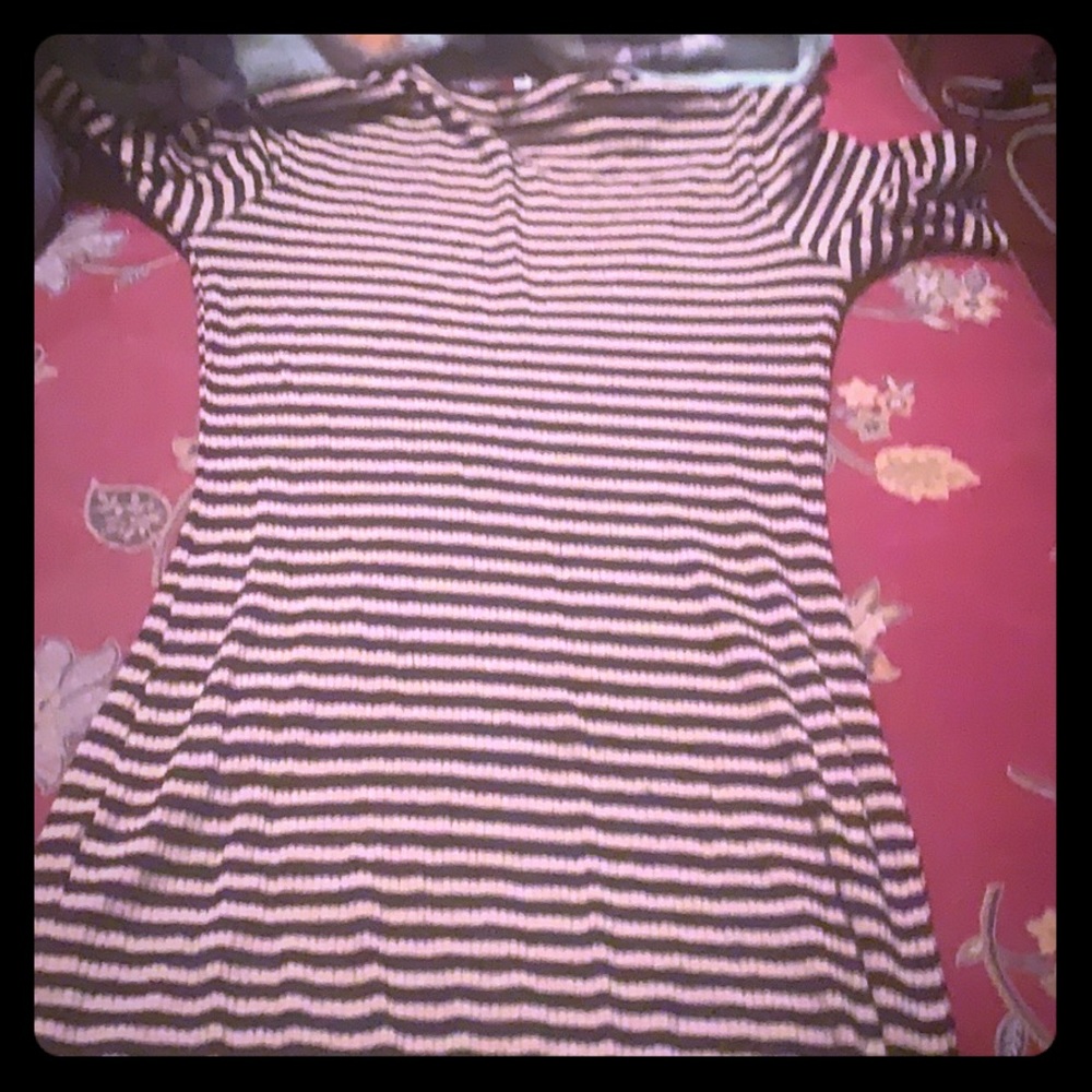 Pink stripe dress